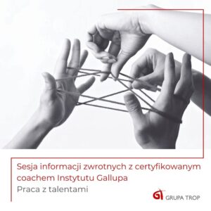 Sesja informacji zwrotnych po badaniu Clifton Strengths z certyfikowanym coachem Instytutu Gallupa